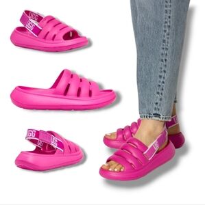 NWOT 💓 UGG Pink 'Sport Yeah' Slide Sandals